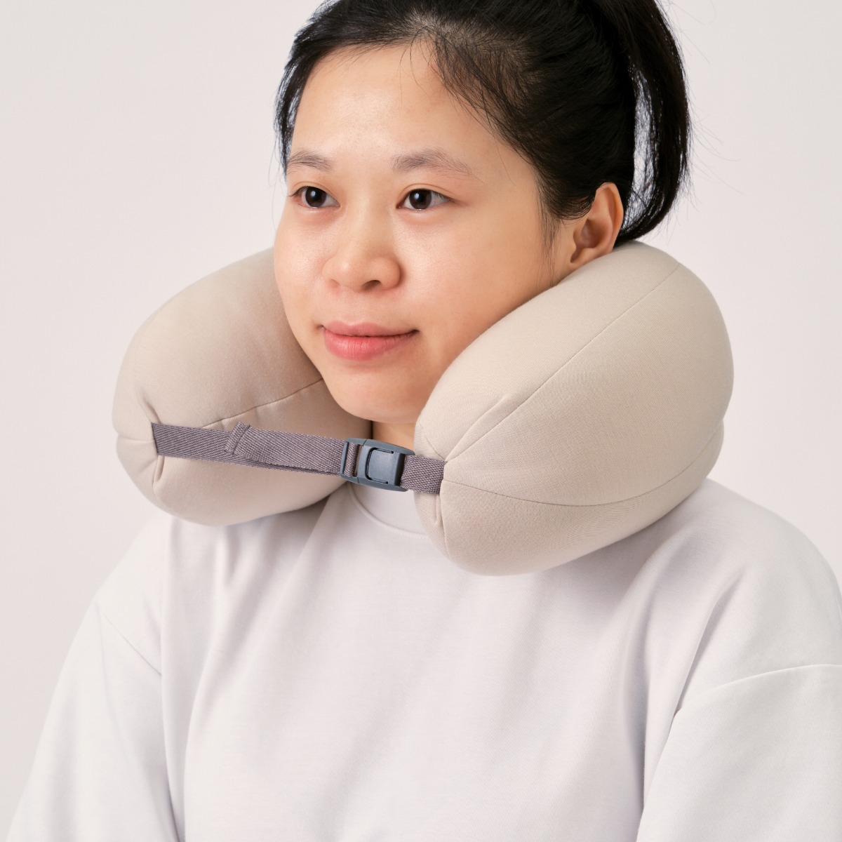 Gối Kê Cổ Dạng Mềm Be MUJI