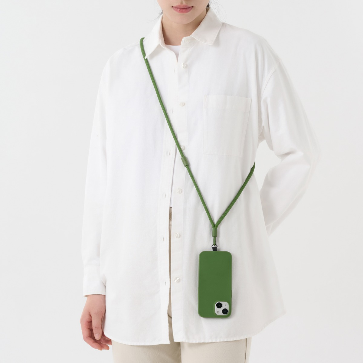 MUJI Dây Đeo Điện Thoại - Xanh Rêu