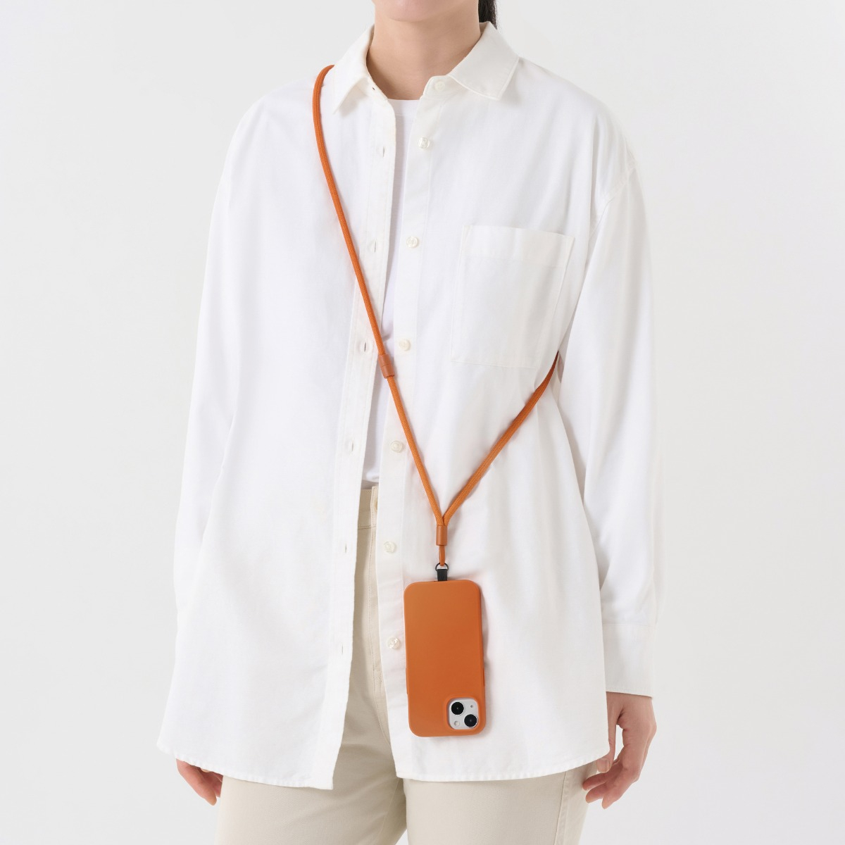 MUJI Dây Đeo Điện Thoại - Cam