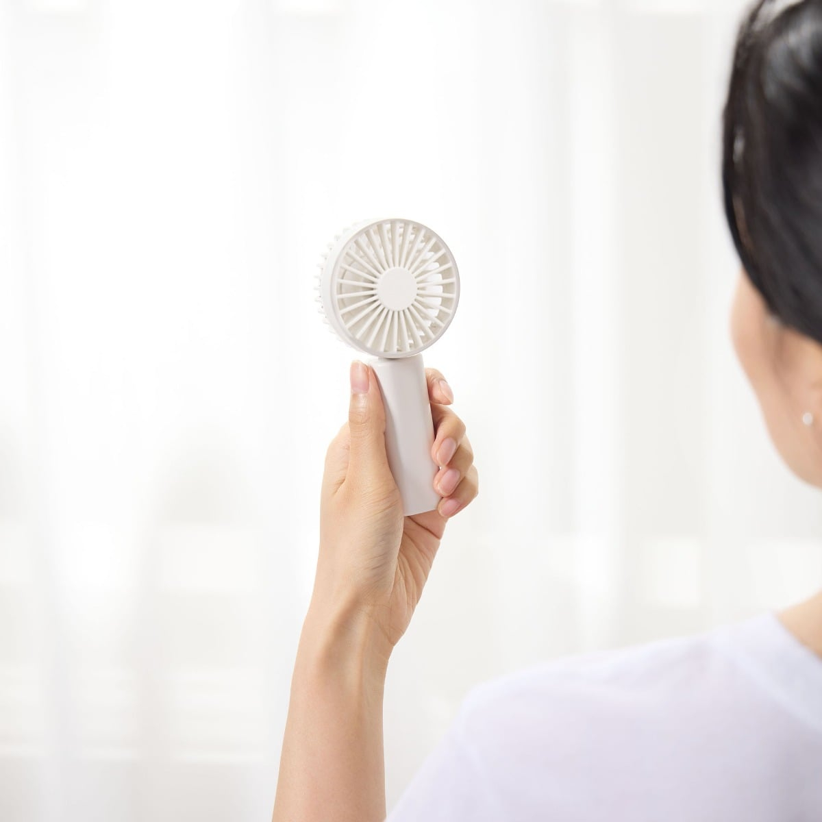 MUJI Quạt Compact Cầm Tay Type C - Trắng