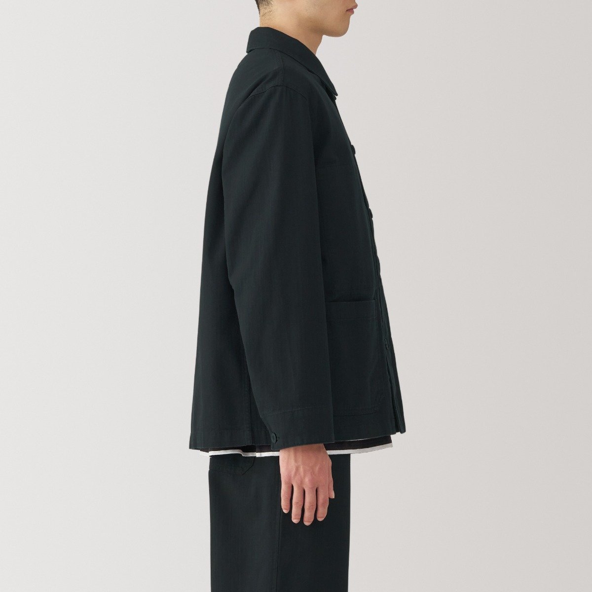 M's Kapok Blend Herringbone Coverall MUJI