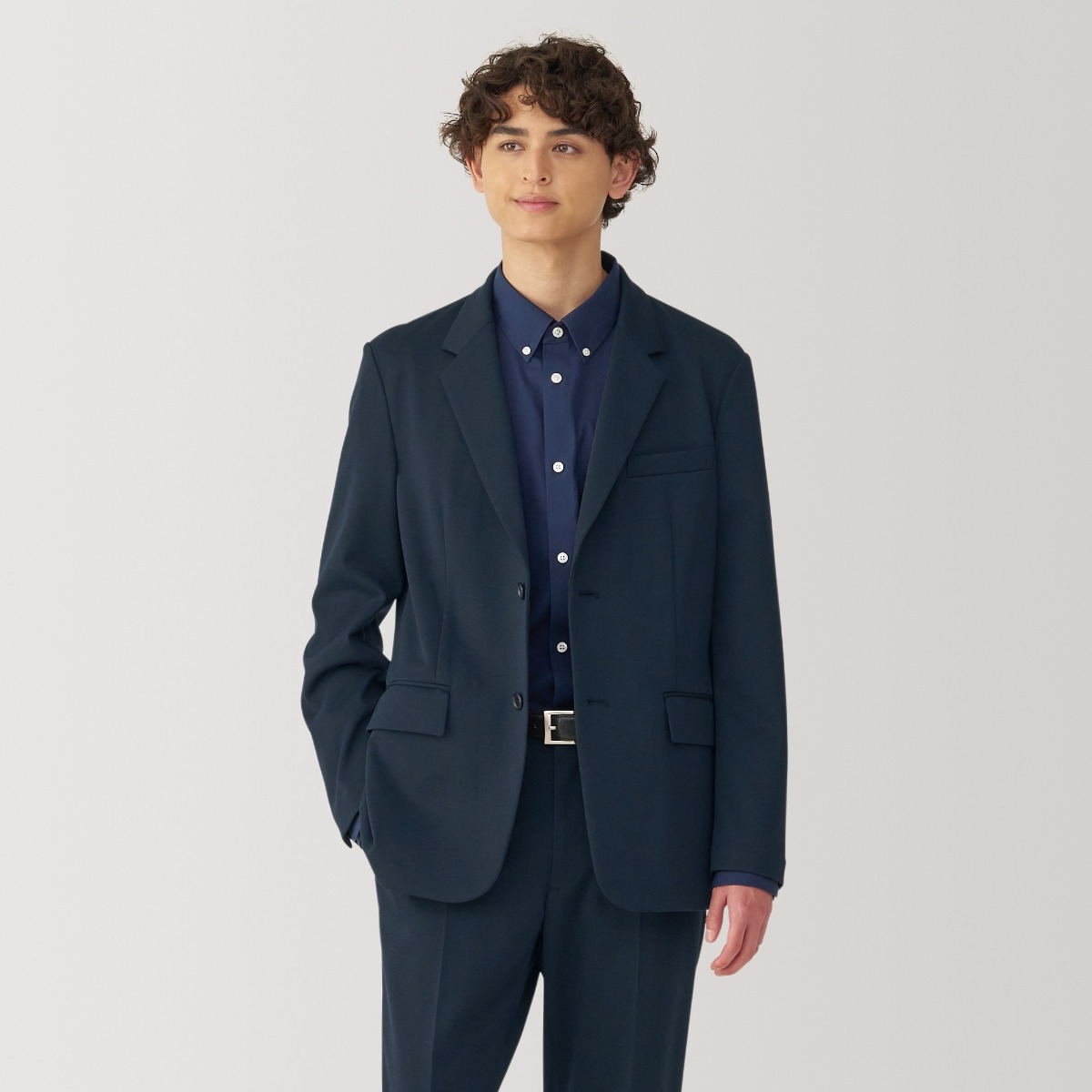 Áo Khoác Nam Vải Jersey Co Giãn MUJI
