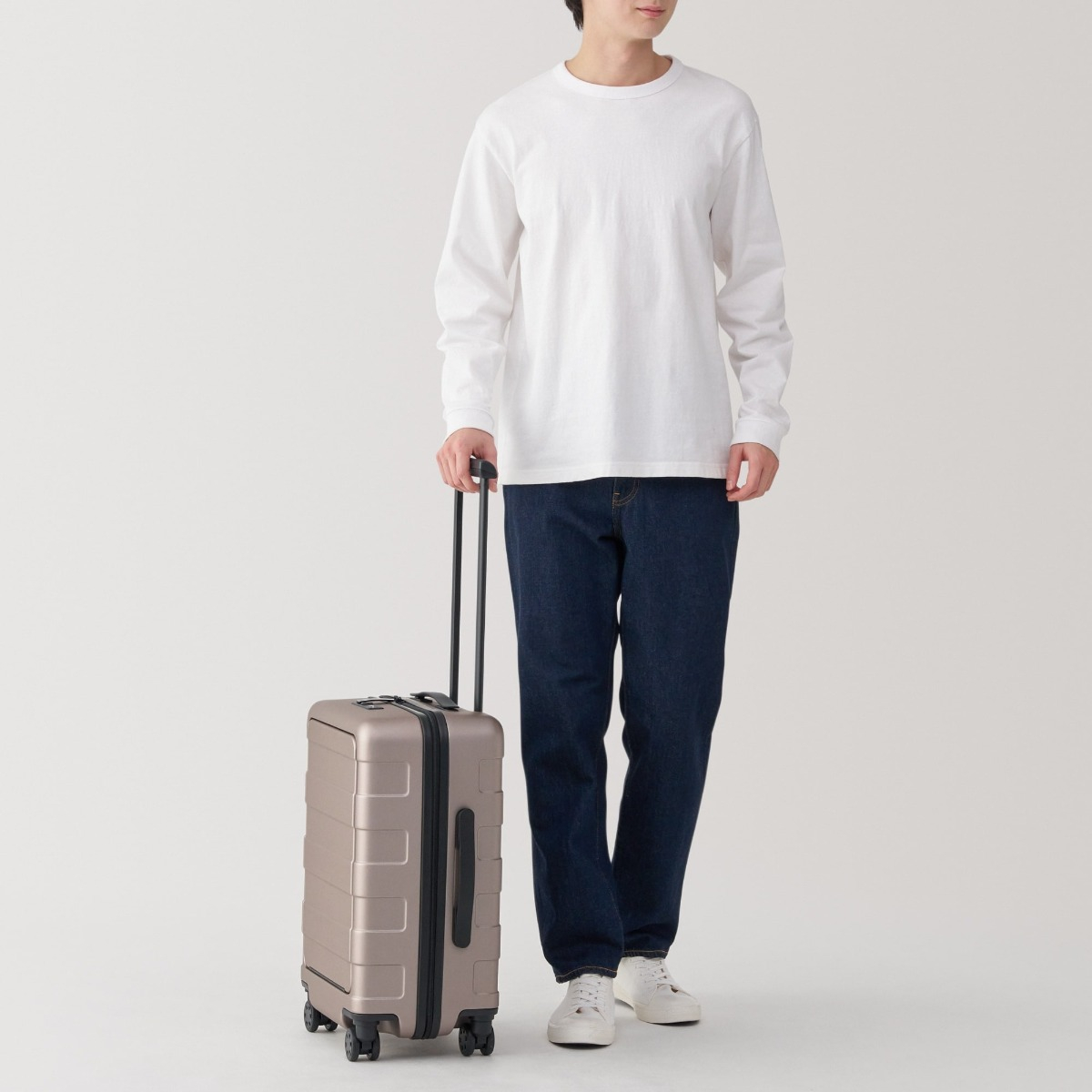 Vali Vỏ Cứng Có Tay Cầm Có Thể Điều Chỉnh Tự Do (32L) MUJI