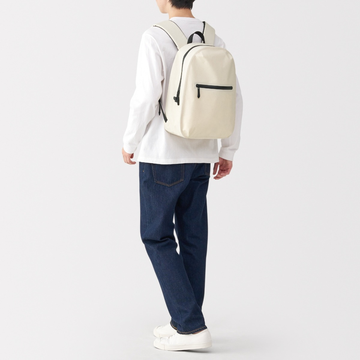 MUJI Water Resistant Welded Seems Cotton Backpack
