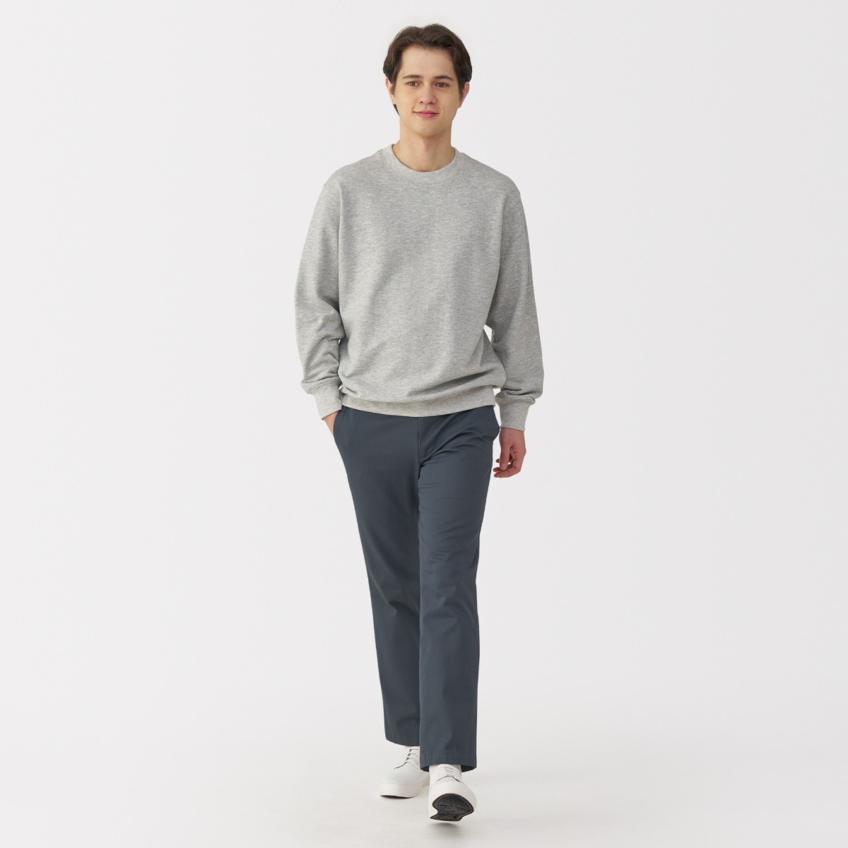 M's Stretch Chino Slim Pants (L76cm) MUJI