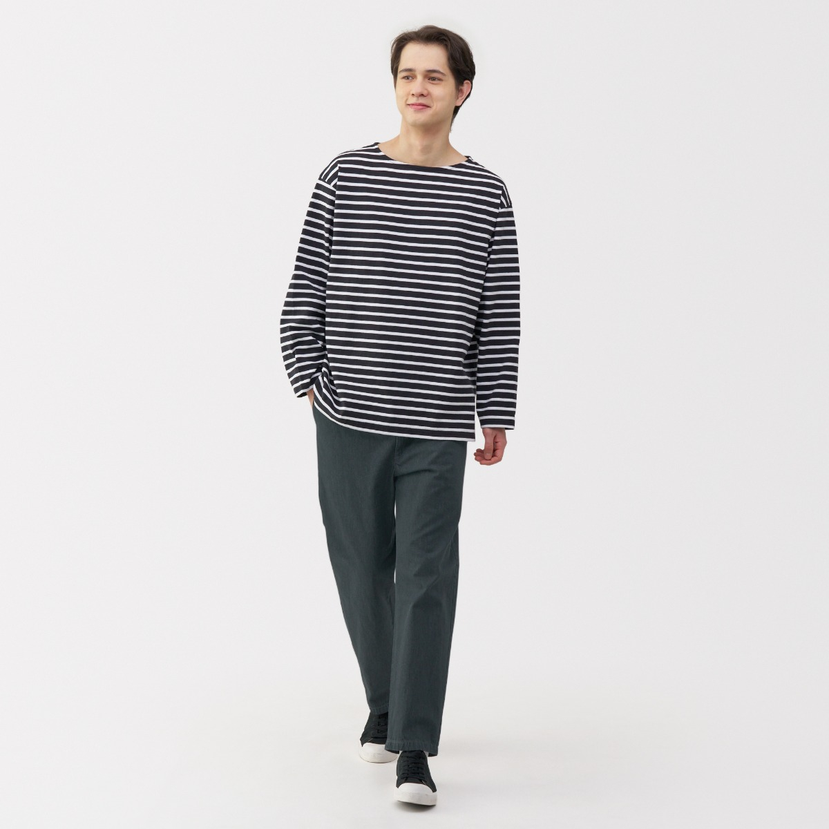 MUJI Quần Denim Nam Thoải Mái