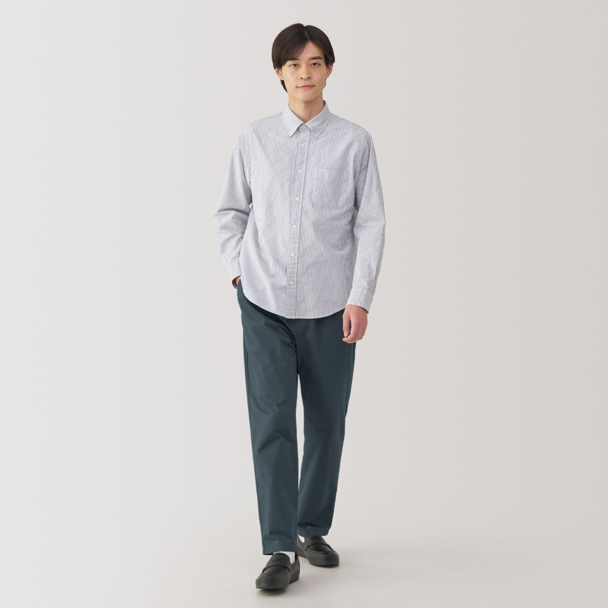 MUJI Quần Nam Vải Cotton Thoải Mái