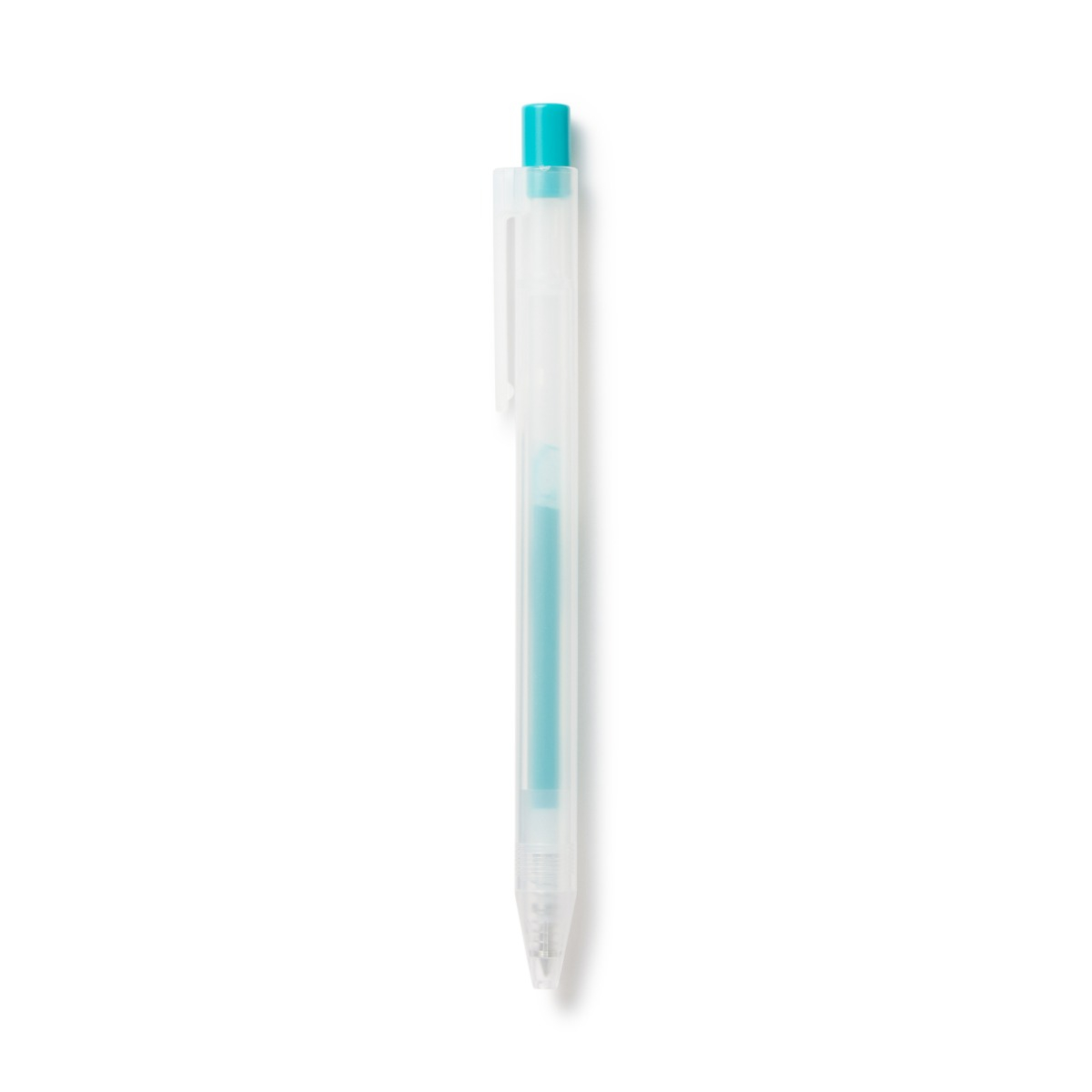 MUJI Bút Bi Bấm 0.3mm - Cyan