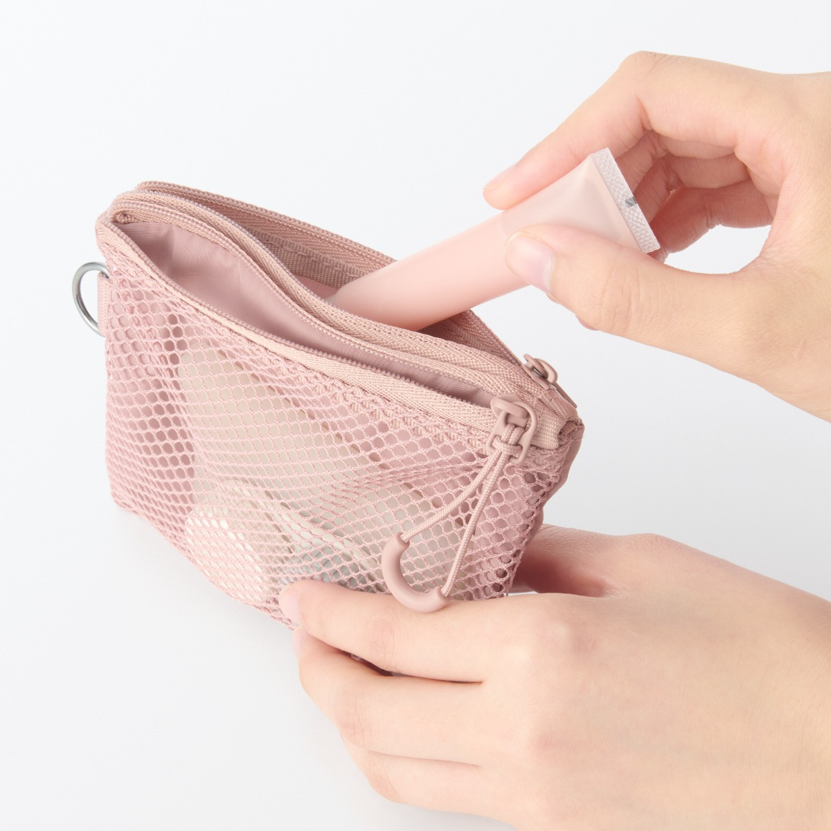 MUJI Polyester Two Zipper Case