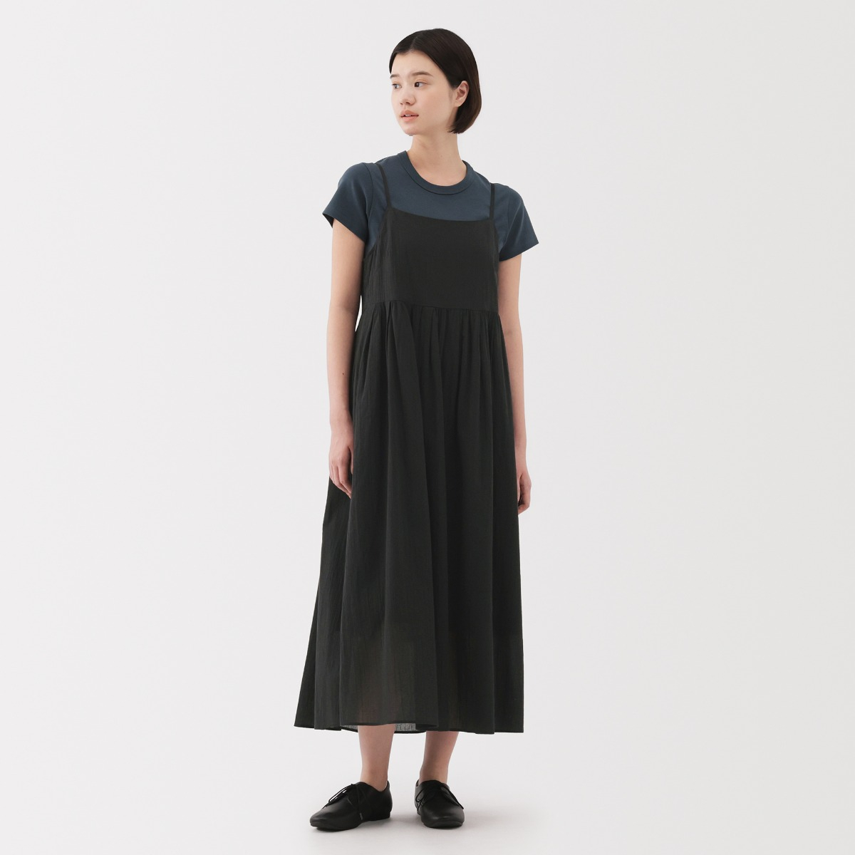 MUJI W's High Twisted Veilcamisole Dress