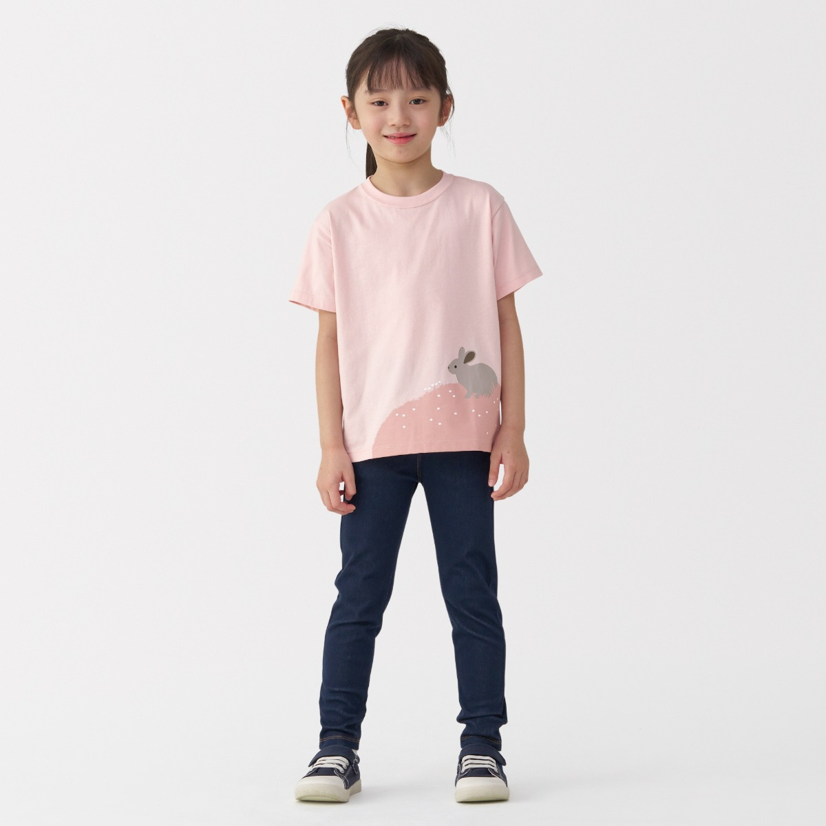 Áo Thun Ngắn Tay In Hình - Trẻ Em MUJI