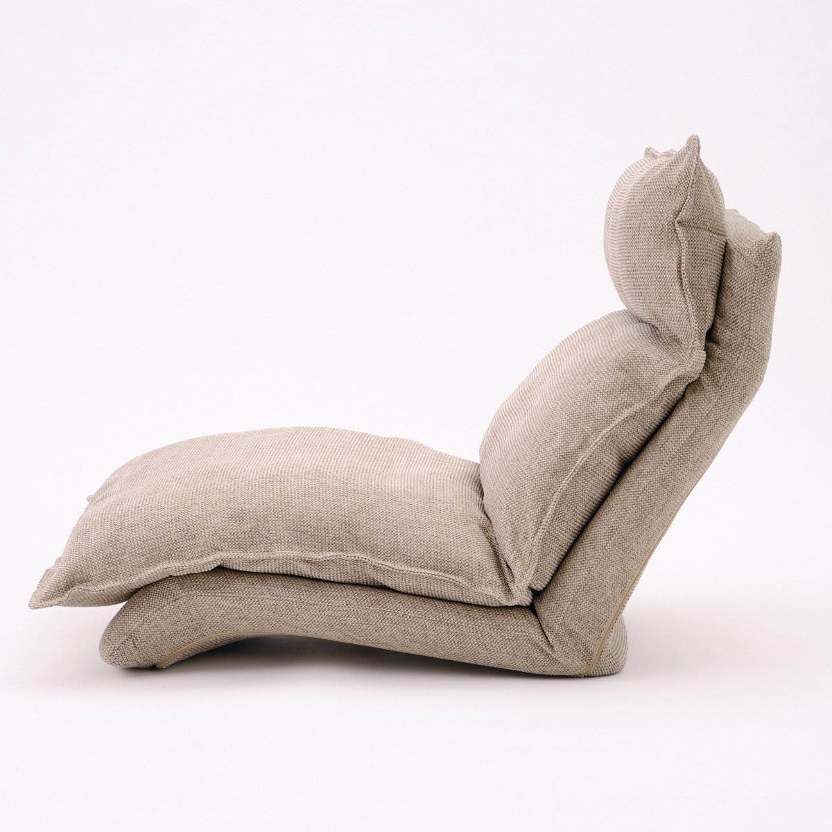 MUJI Ghế Ngồi Bệt Tựa Lưng Cao - Be