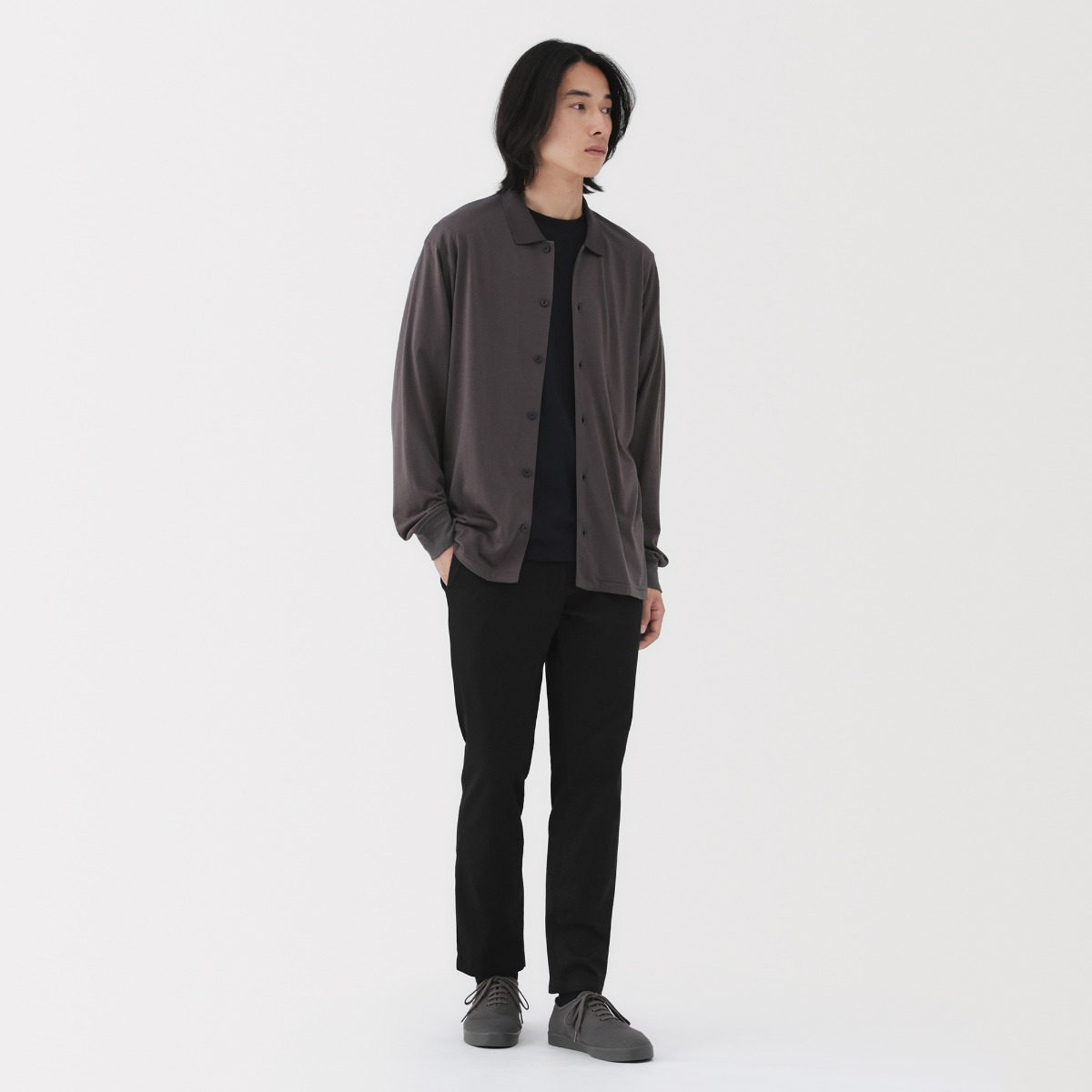 MUJI M's Stretch Chino Slim Pants (L76cm) (OS)