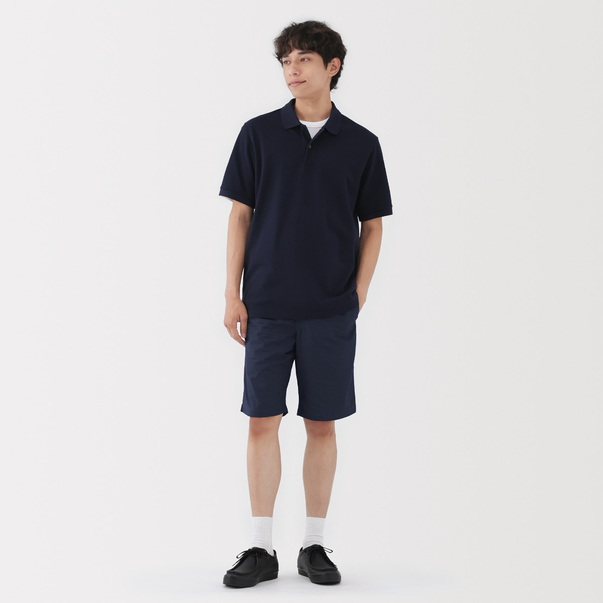 MUJI Quần Short Nam Vải Broadcloth
