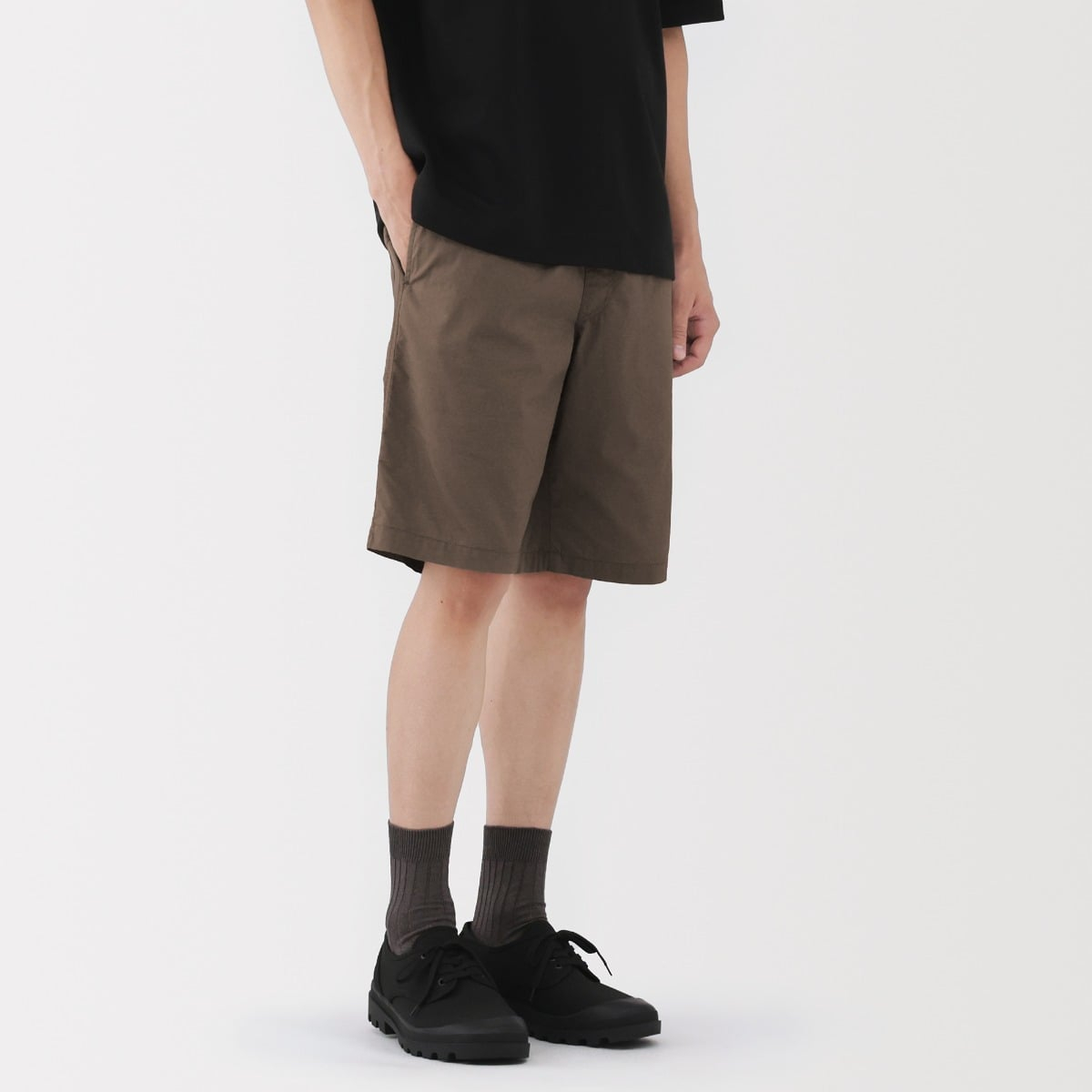 MUJI Quần Short Nam Vải Broadcloth