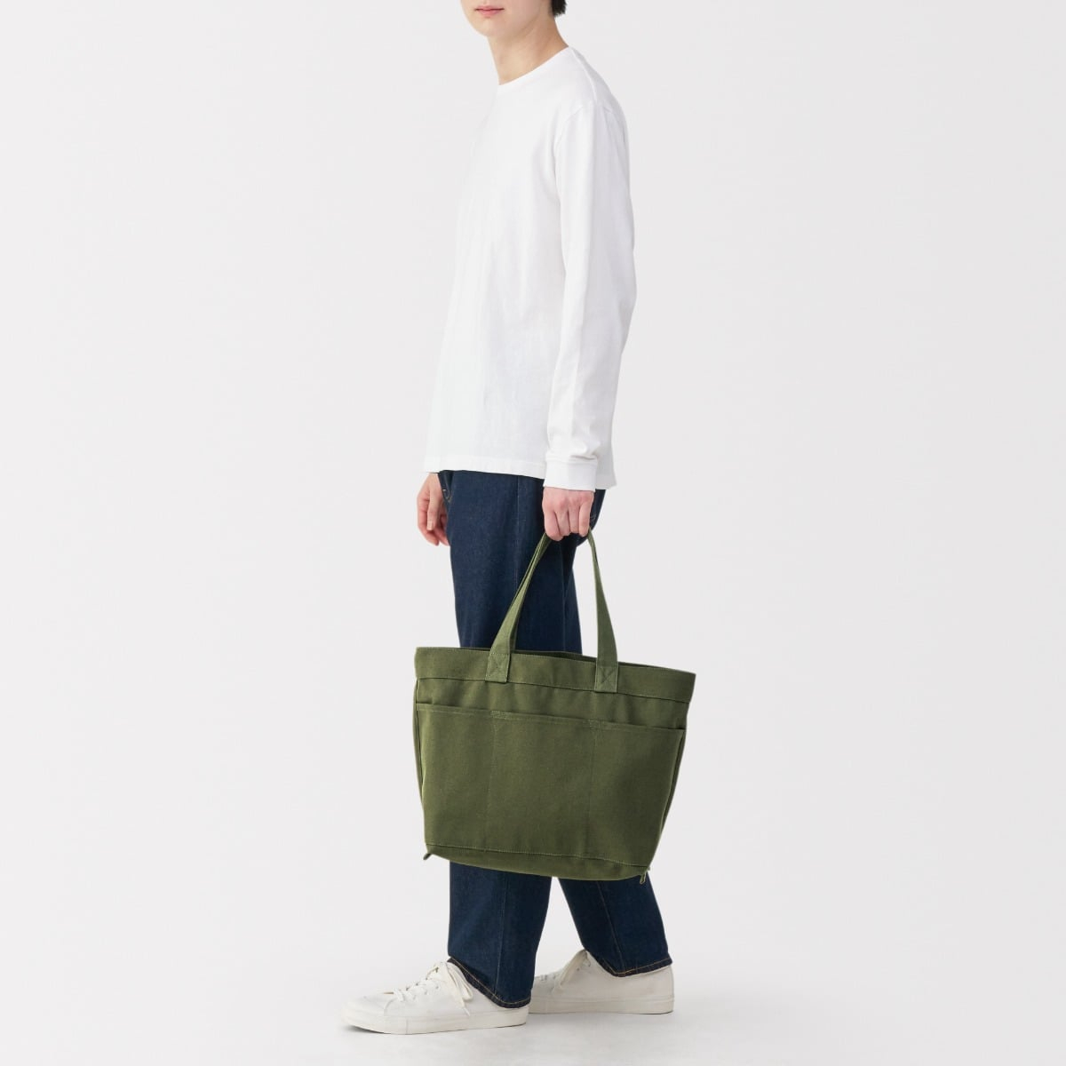 MUJI Canvas Wide Tote Bag