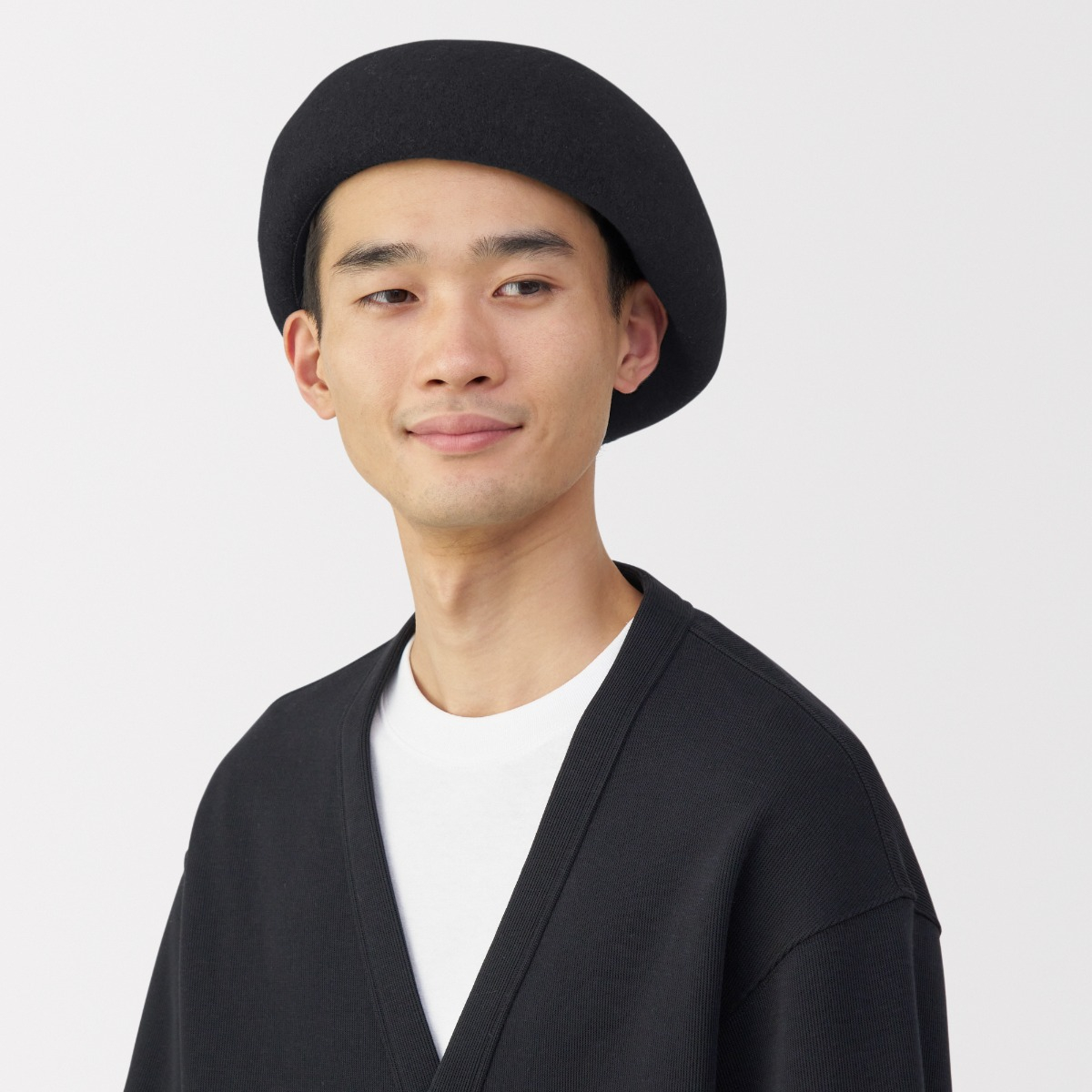 MUJI Mũ Beret Len