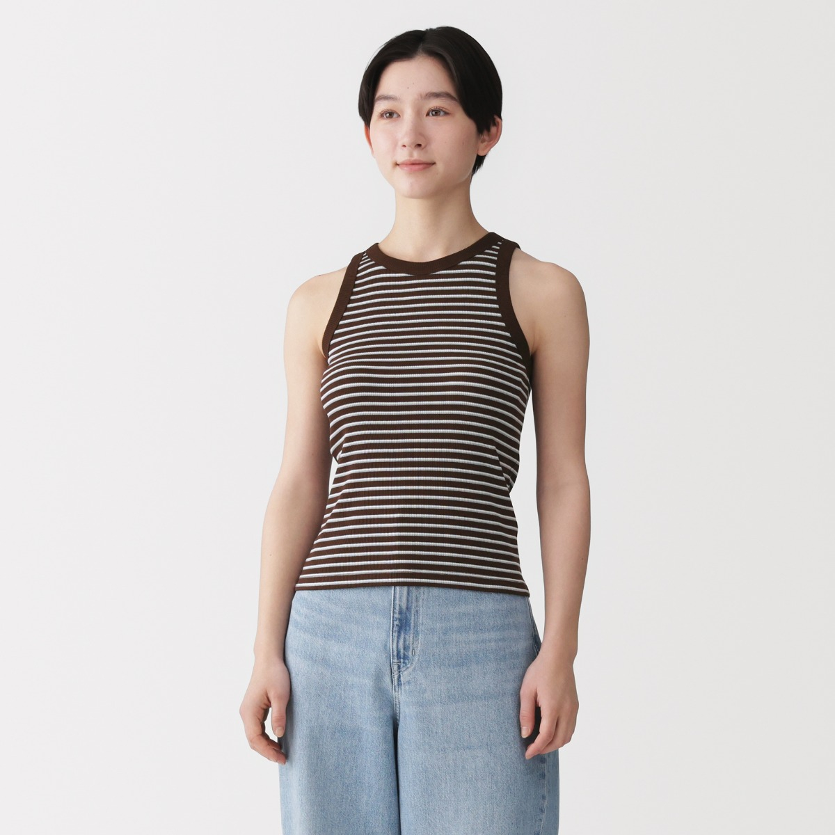 MUJI Áo Ba Lỗ Vải Lyocell Pha