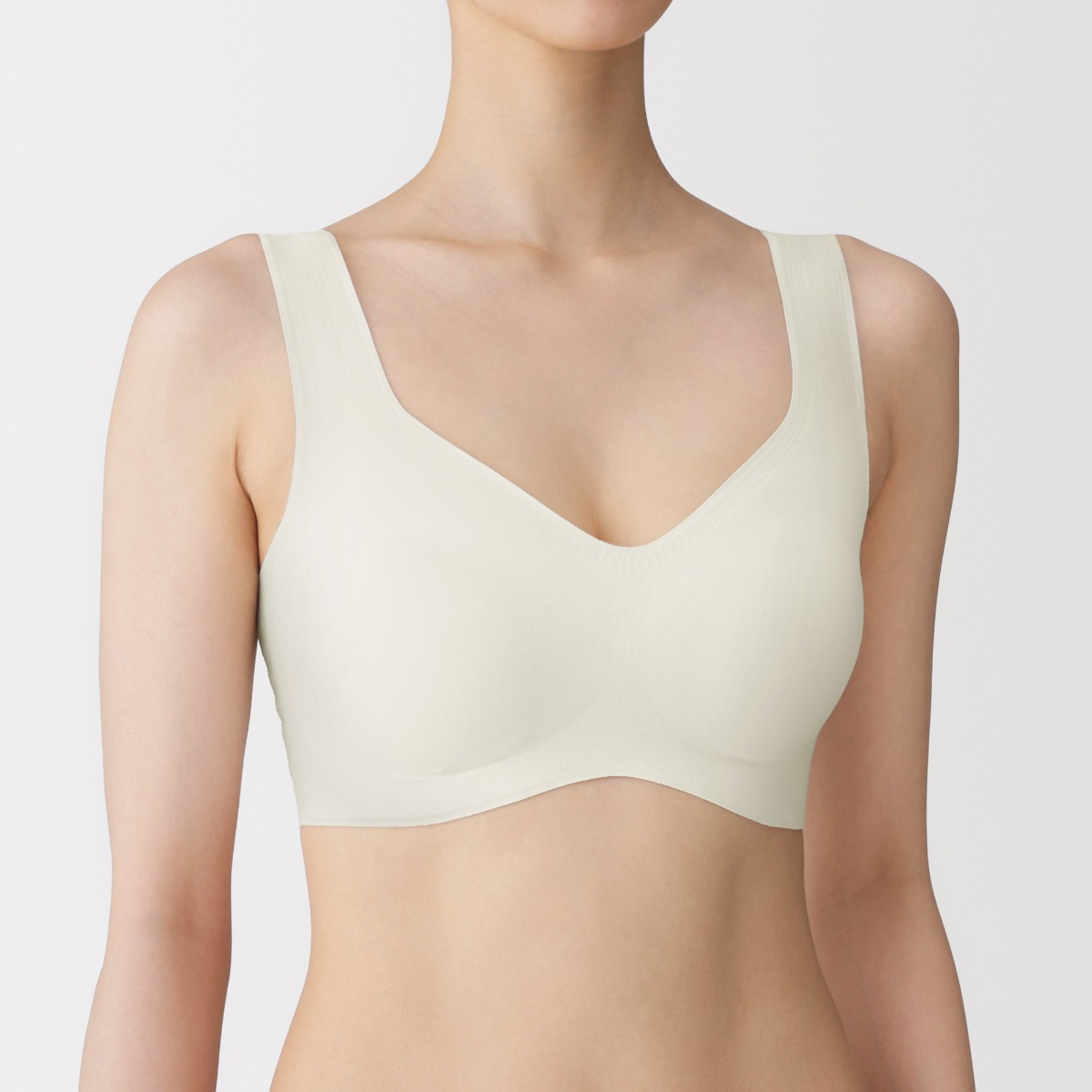 MUJI Áo Ngực Halftop Không Đường May