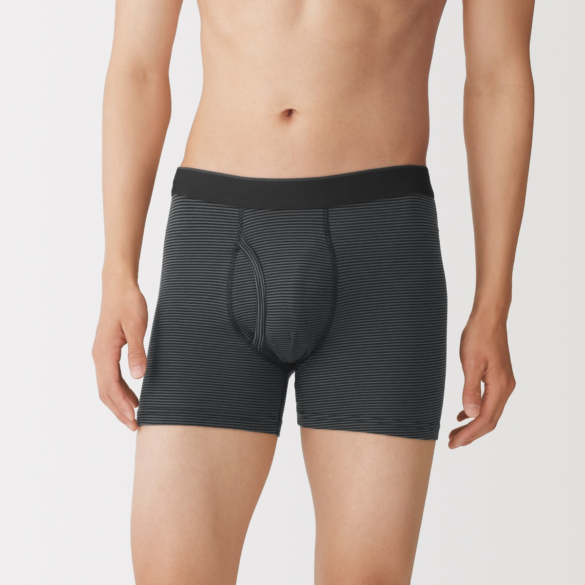 MUJI Quần Lót Boxer Co Giãn Kiểu Mở Trước Vải Lyocell
