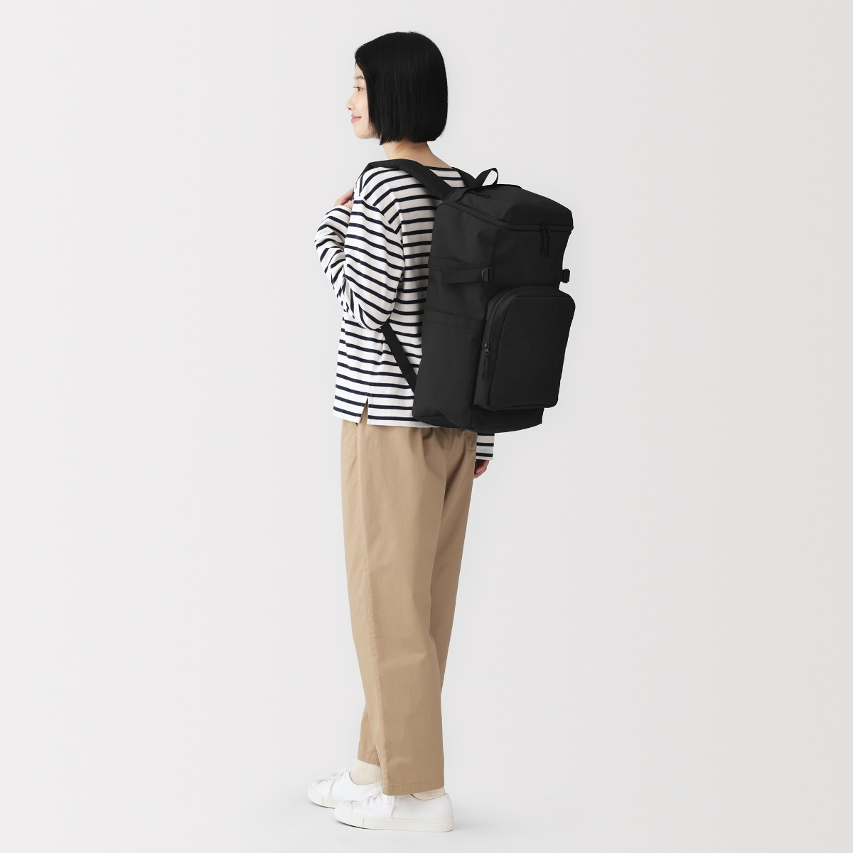 MUJI Ba Lô Toploader Trượt Nước Thiết Kế Giảm Mỏi Vai