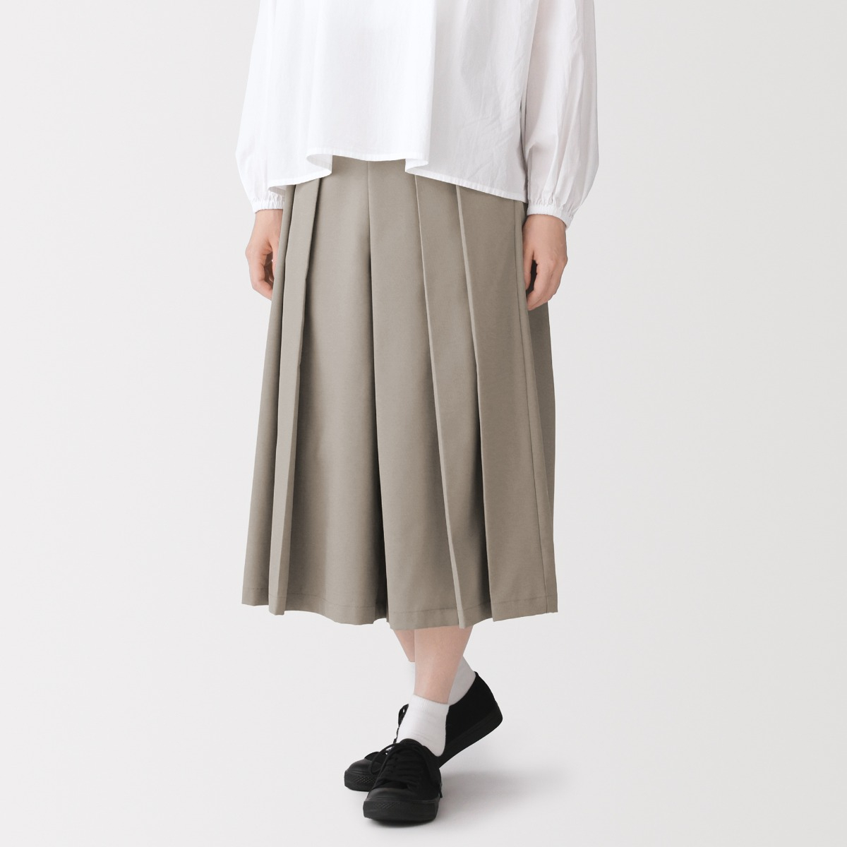 MUJI Quần Nữ Hakama Hai Lớp