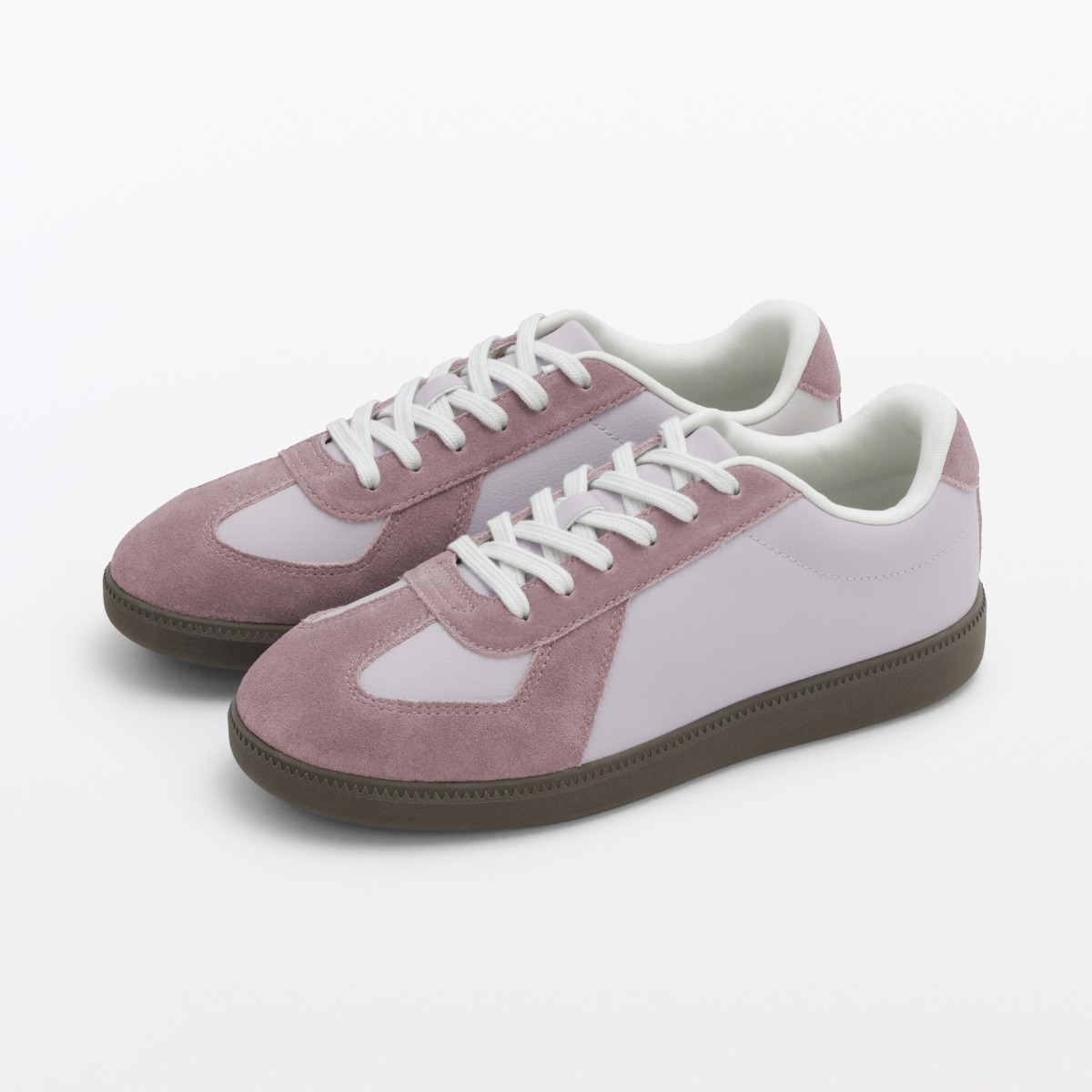 MUJI Giày Sneaker Nữ Phối 2 Chất Liệu