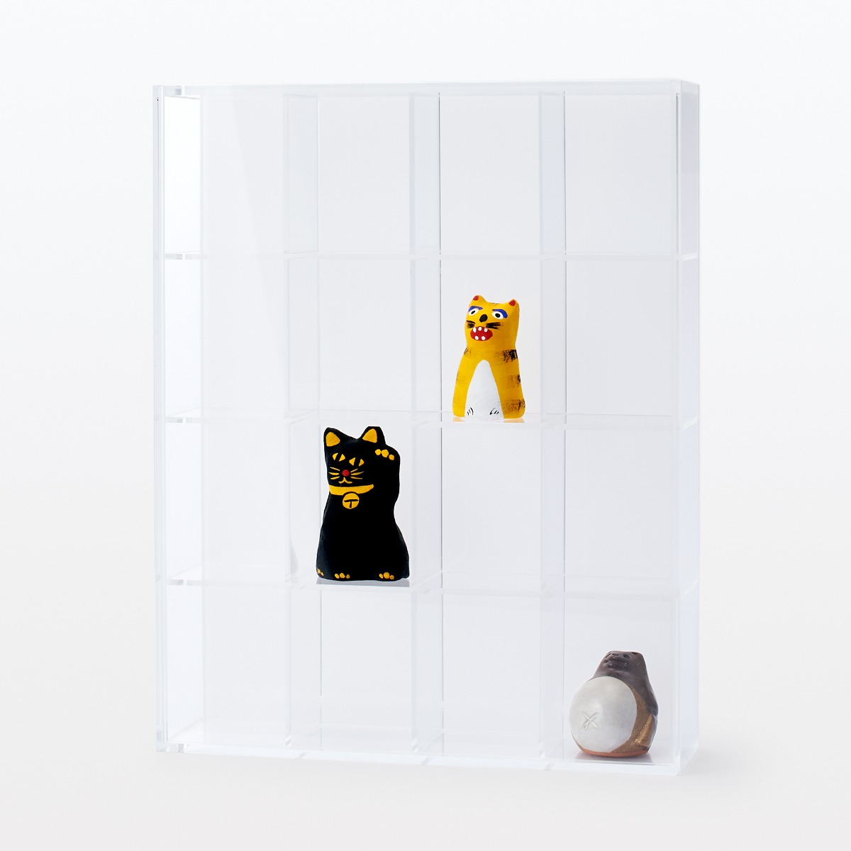 Translucent Back Acrylic Collection Box 4*4 MUJI