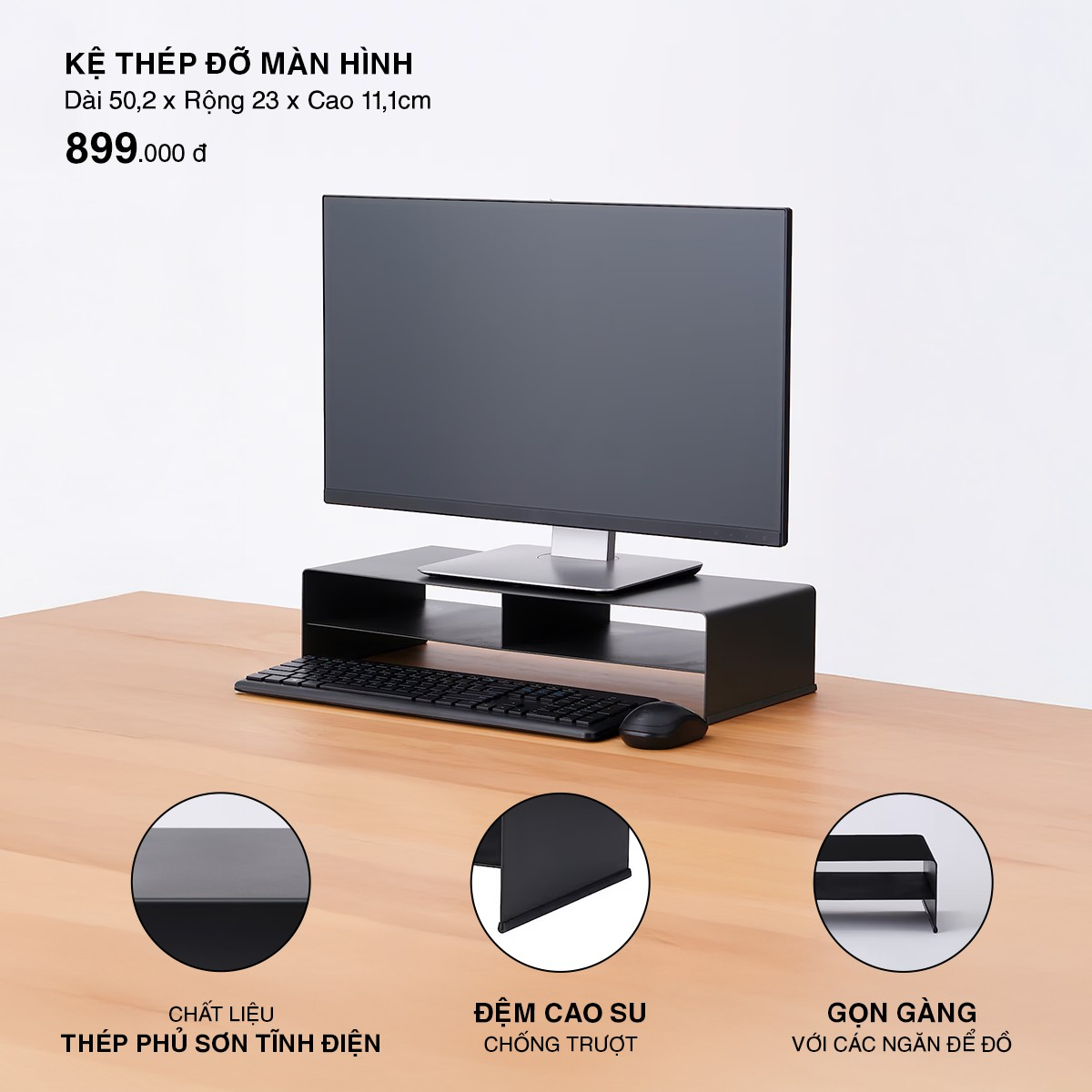 MUJI Kệ Thép Đỡ Màn Hình