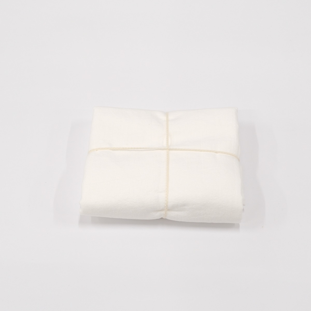 Vỏ Gối Ôm Washed Cotton Trơn - Trắng Ngà (Có Dây Kéo) MUJI