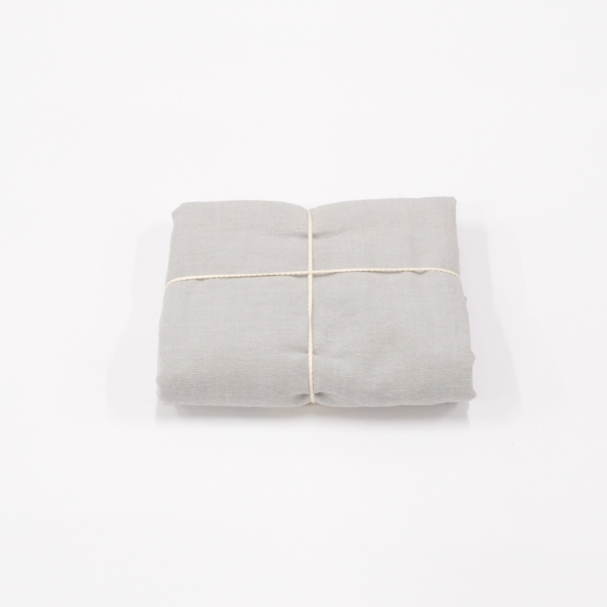 Vỏ Gối Ôm Washed Cotton Trơn - Xám (Có Dây Kéo) MUJI
