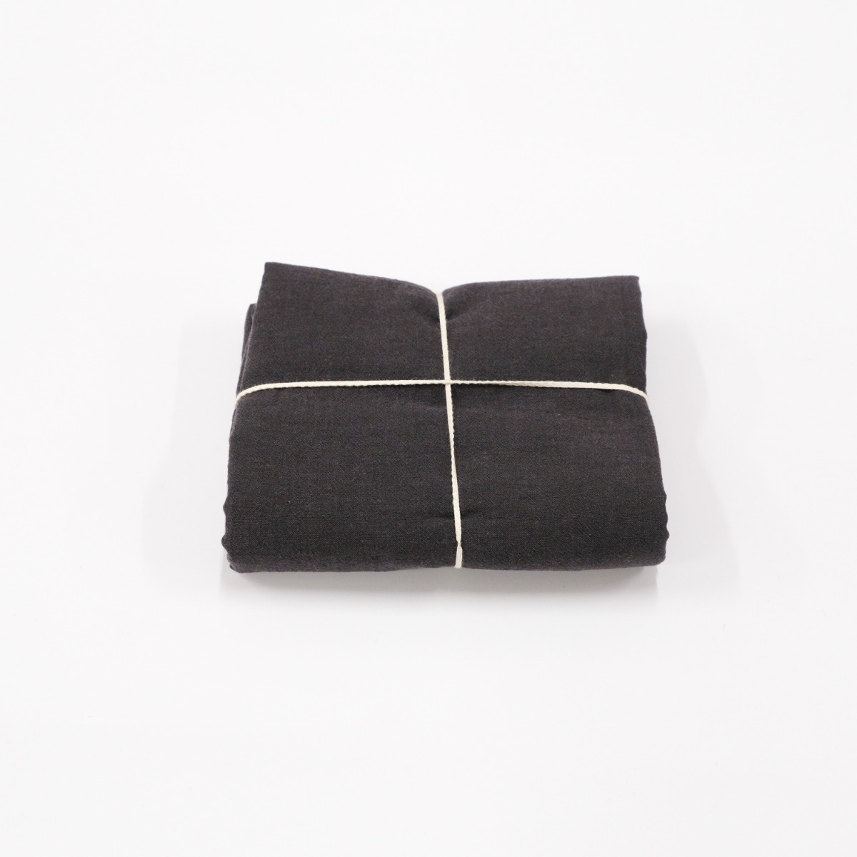 Vỏ Gối Ôm Washed Cotton Trơn - Xám Đậm (Có Dây Kéo) MUJI