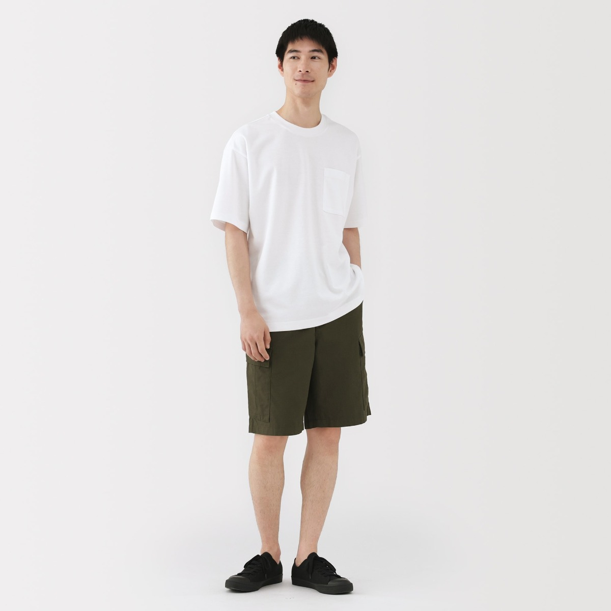 MUJI M's Ripstop Cargo Shorts (Cn)