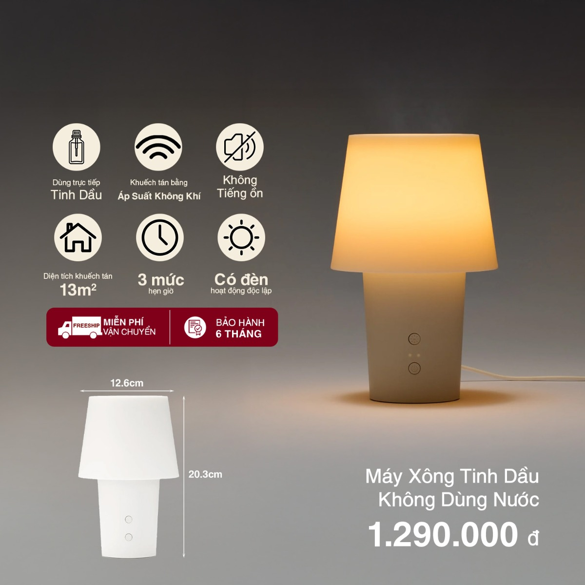 MUJI Máy Xông Tinh Dầu Không Dùng Nước