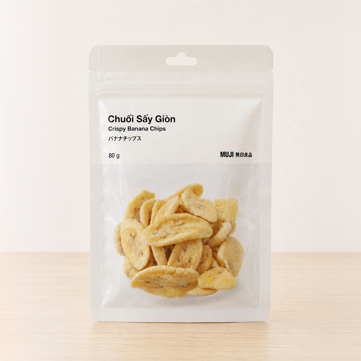 MUJI Chuối Sấy Giòn - 80g