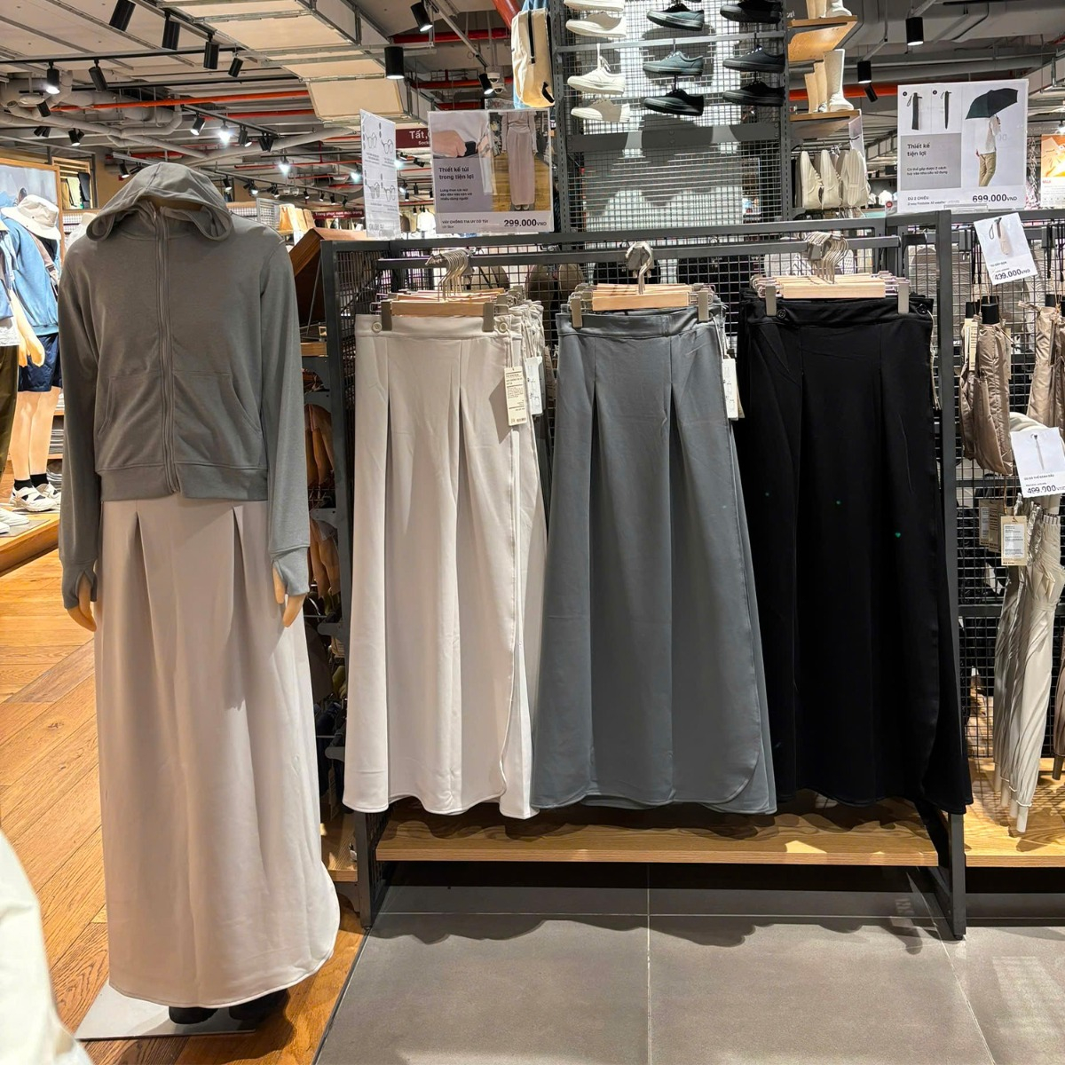 MUJI Váy Chống Nắng Chống Tia UV Có Túi