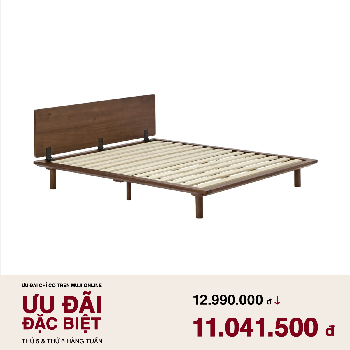 Acacia Bed Frame Queen MUJI