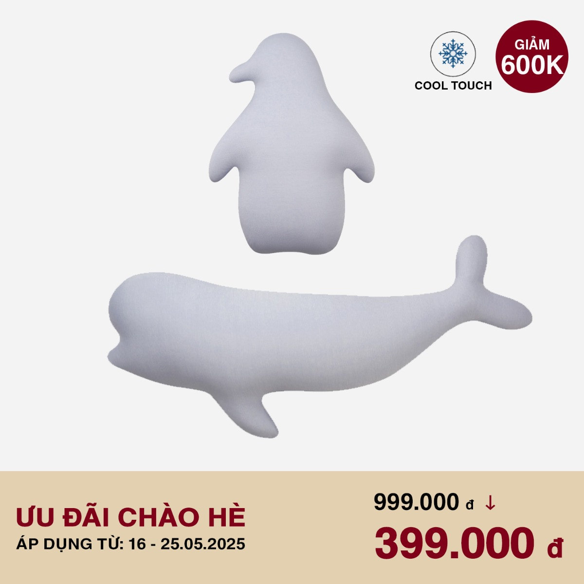 MUJI Gối Làm Mát Hình Thú - L, Dolphin