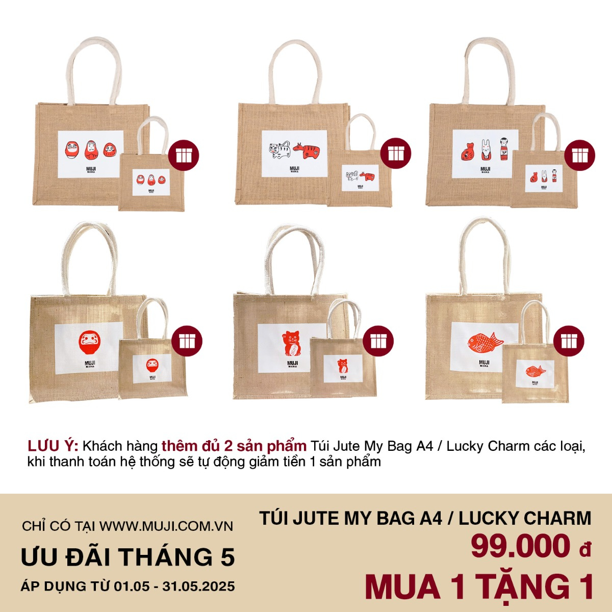Jute My Bag A4 / Lucky Charm 4