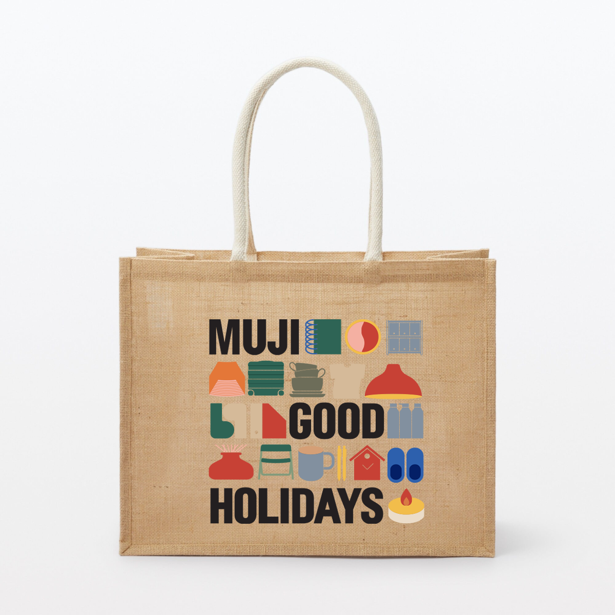 MUJI Túi Jute Holiday A3