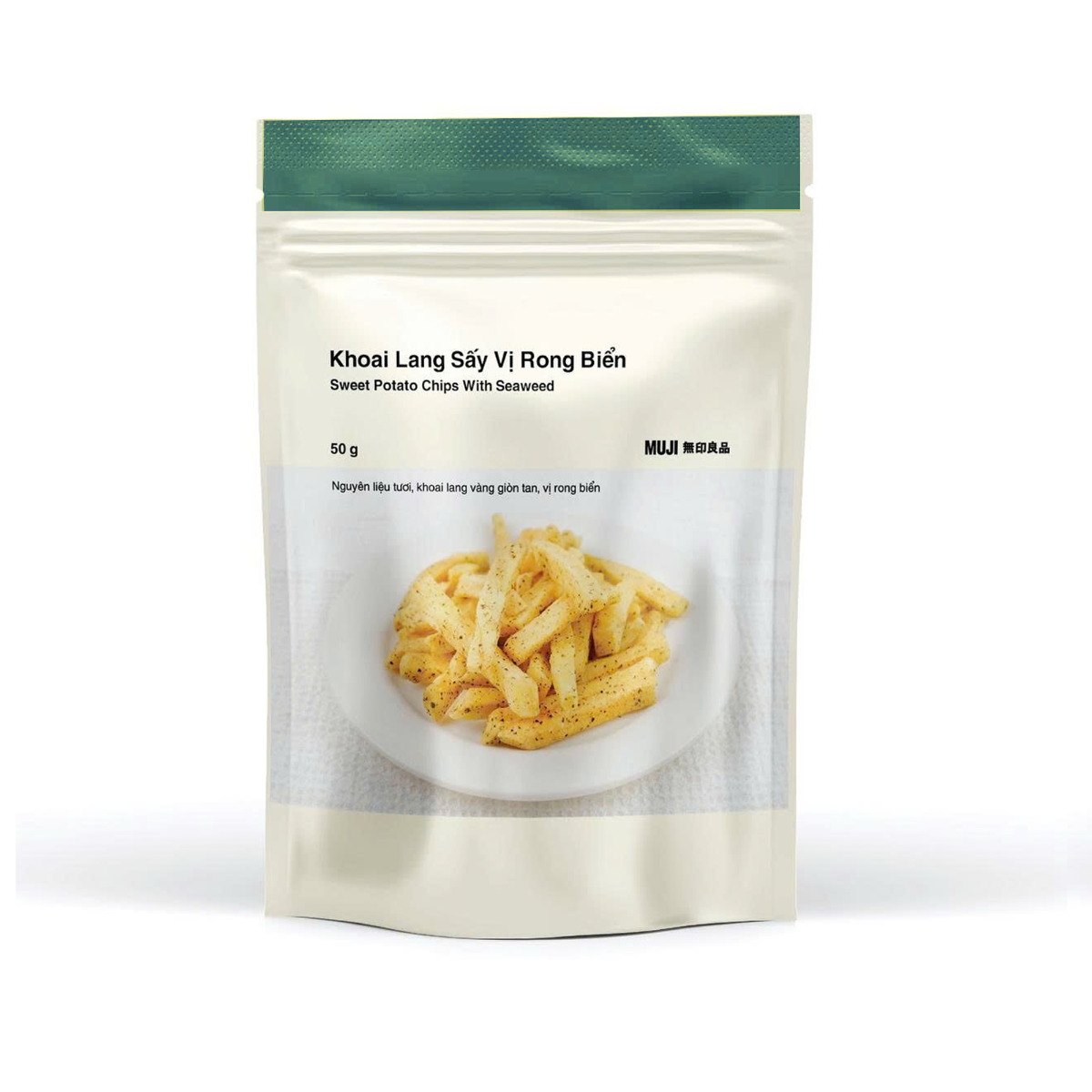 MUJI Khoai Lang Sấy Vị Rong Biển (Sản phẩm bán thùng - 24 túi)