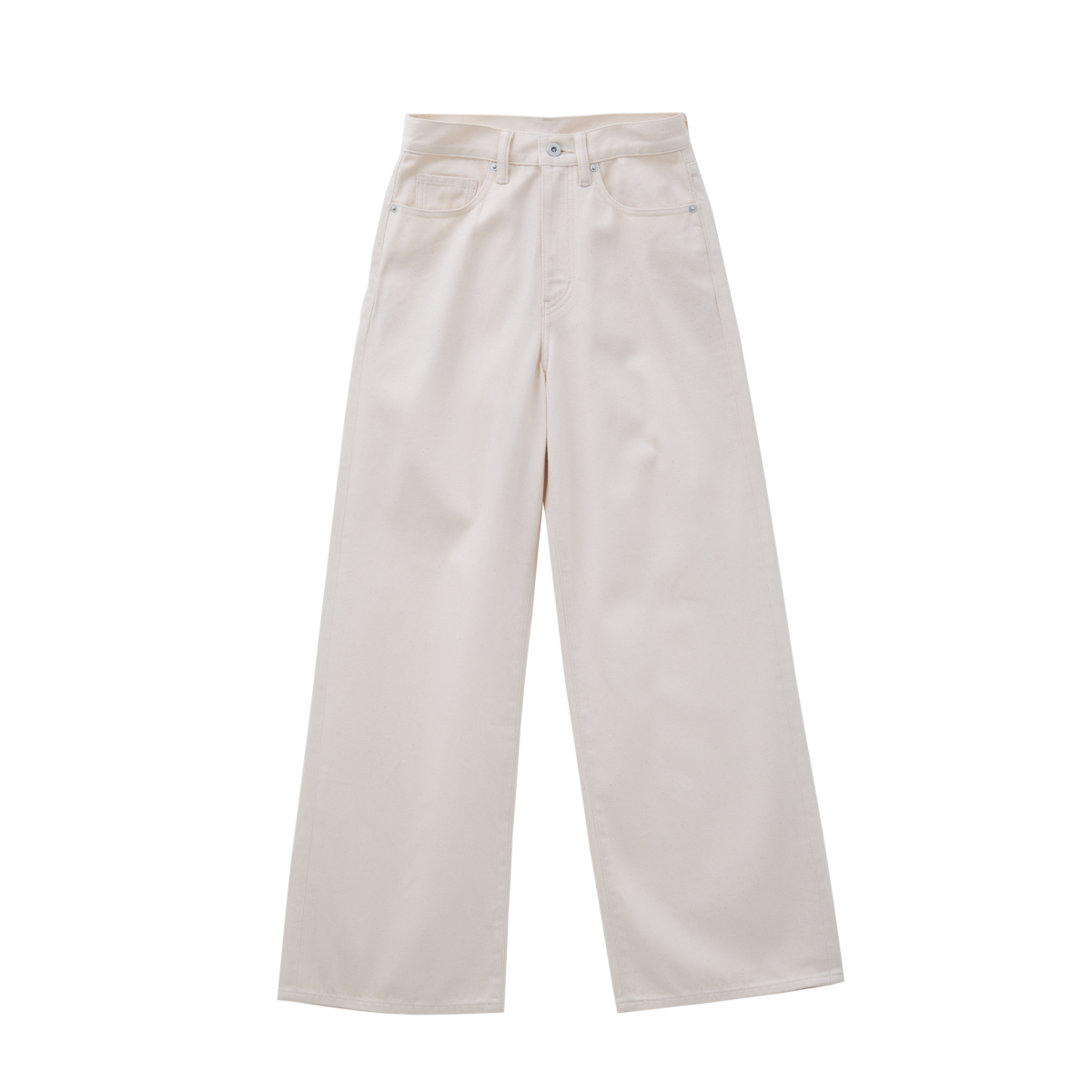 MUJI Quần Denim Nữ Ống Rộng