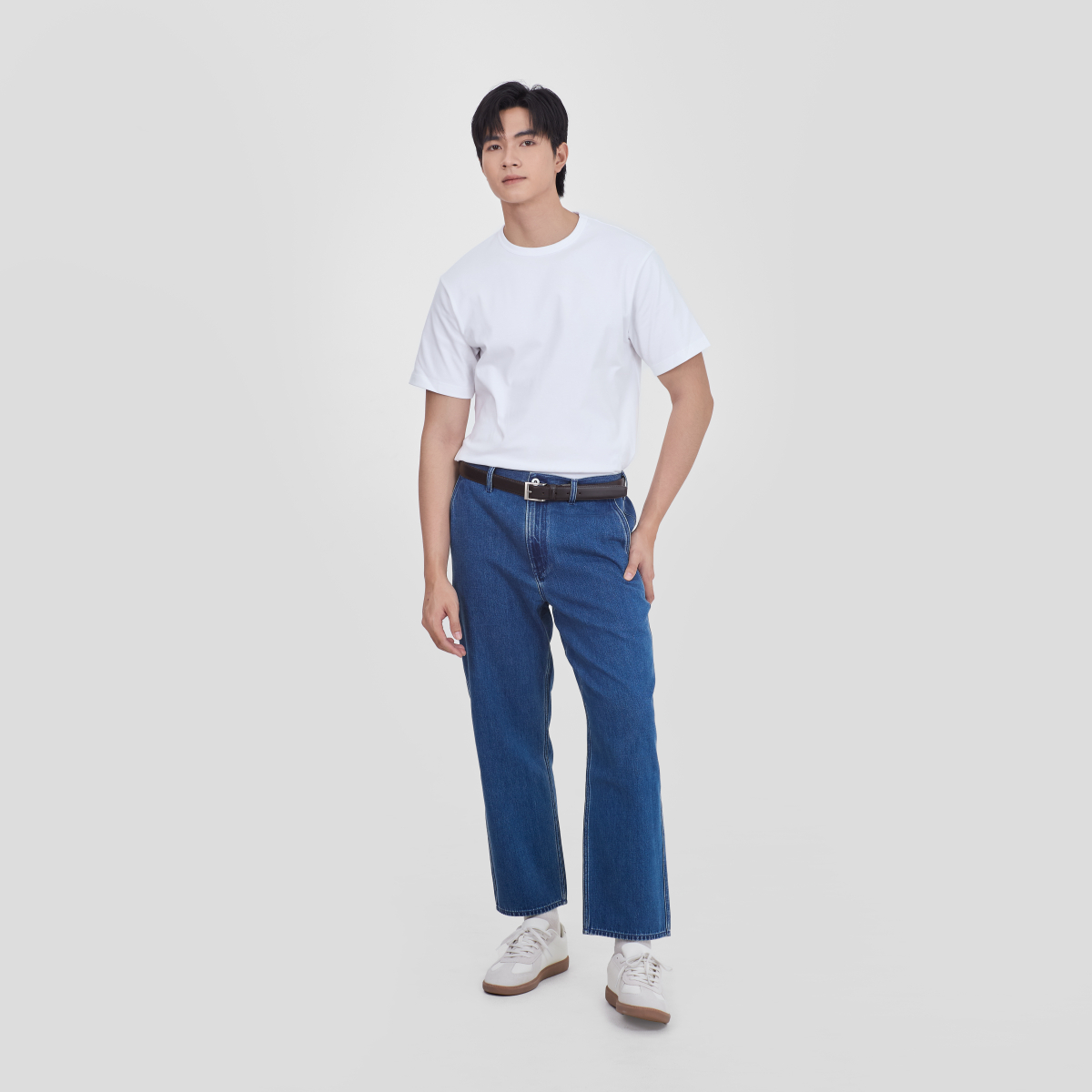 MUJI Quần Denim Nam Thoải Mái