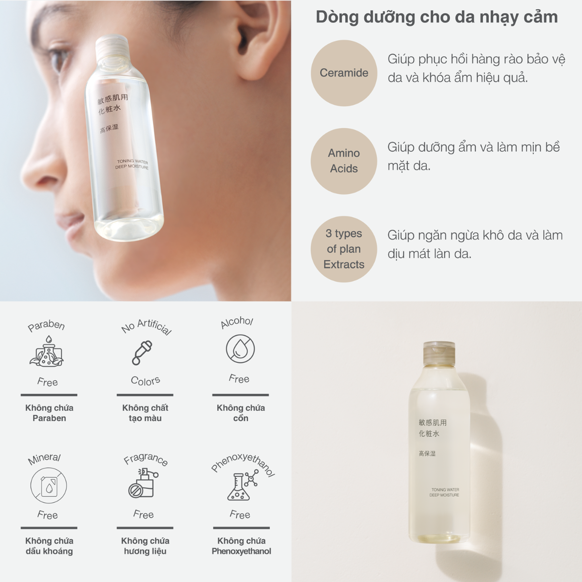 洗顔グッズ LUMINESCE Essential Body Renewal MUJI Booster Essence Lotion