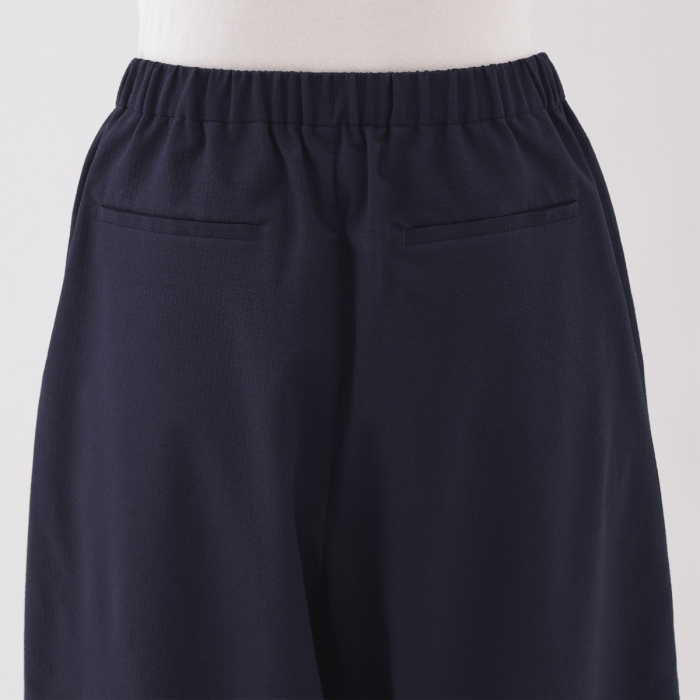 MUJI W'S Breathable Seersucker Easy Cropped Pants(Asean)