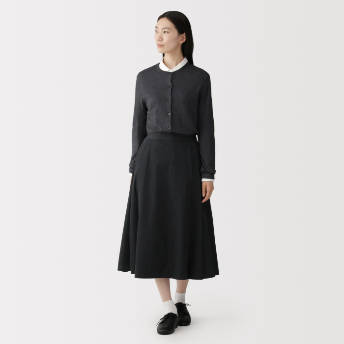 flared skirt twill dress White Mark Women's Flared Tweed Skirt main image 0