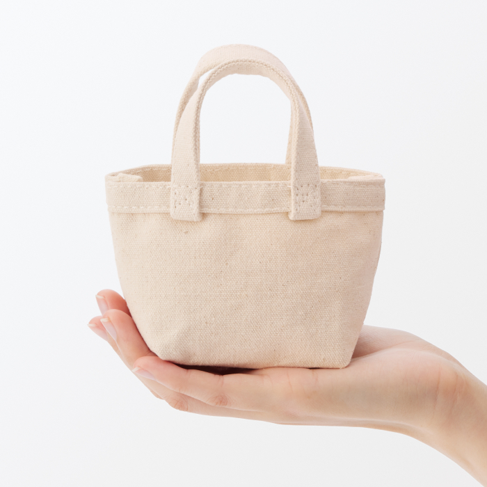 Mini canvas tote bag 2025