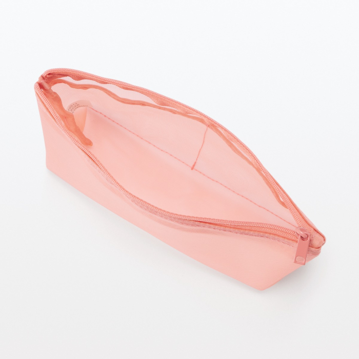 Nylon Mesh Pen Case With Gusset MUJI