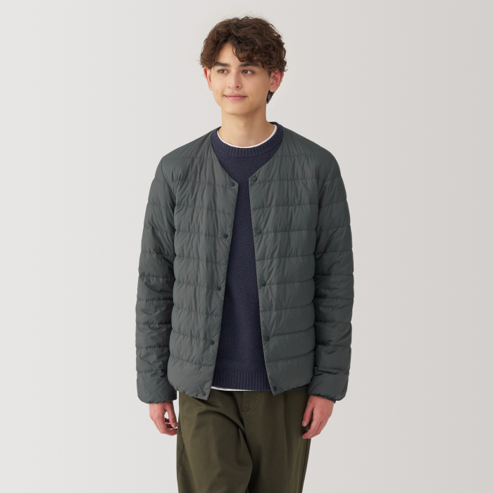 [極美品]マメ　Ace&Poly Collarless Short Jacket Acetate Polyester Collarless Short Jacket – OBLIGE