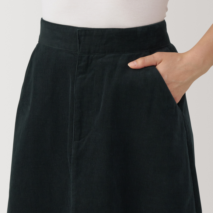 Women'S Kapok Blend Corduroy Flare Skirt
